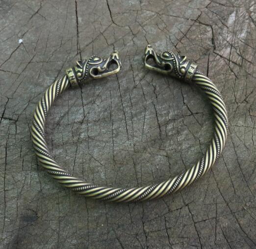 Torc of Geri and Freki - Odin's Wolves Torc Necklace and Arm ring