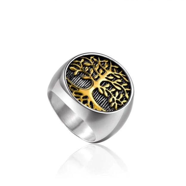 Yggdrasil - The Tree of Life Titanium-Steel Ring